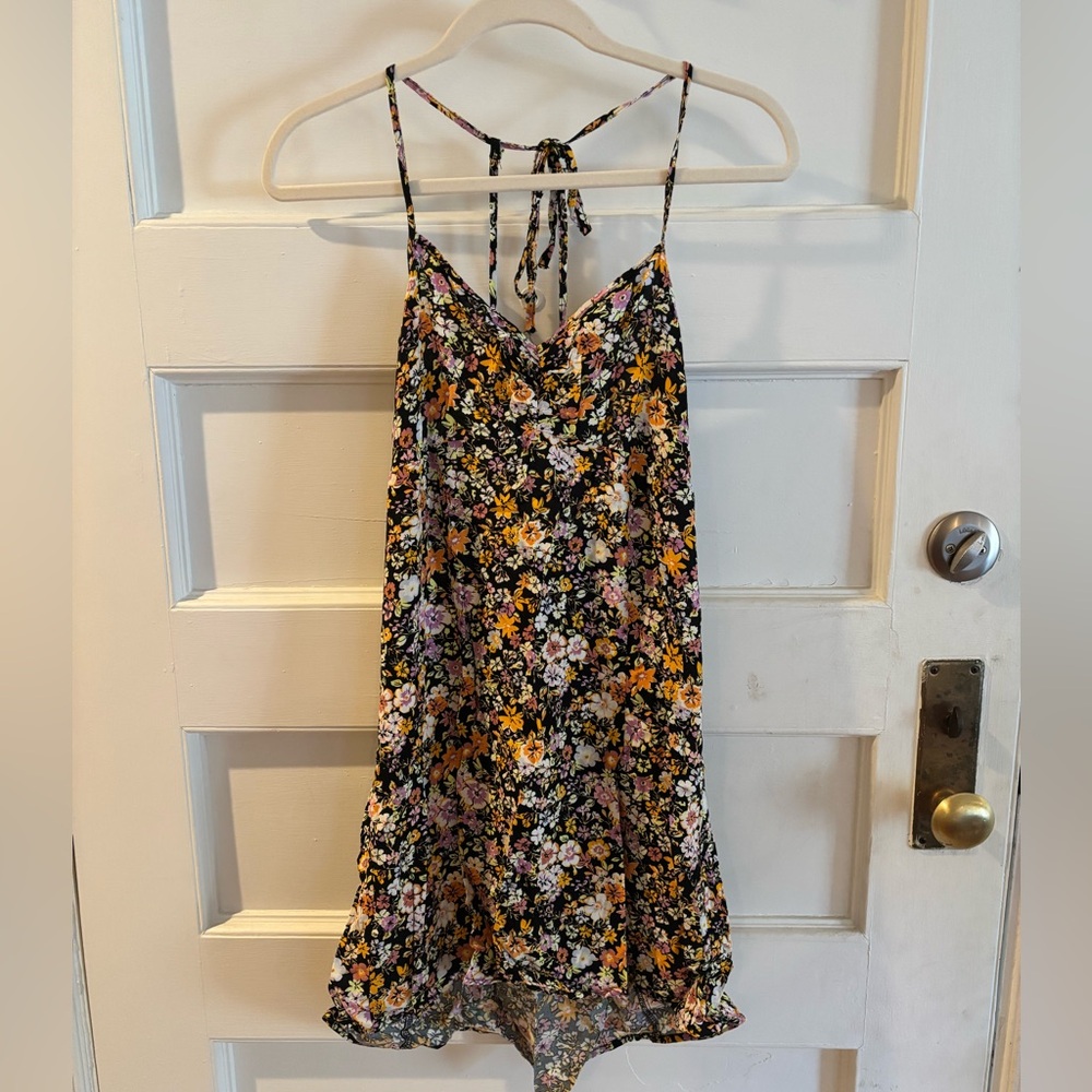Wild Fable floral open back dress